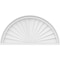 Ekena Millwork Half Round Sunburst Architectural Grade PVC Pediment, 30"W x 15"H x 2"P PEDPS030X150HRO01 - alternate 5